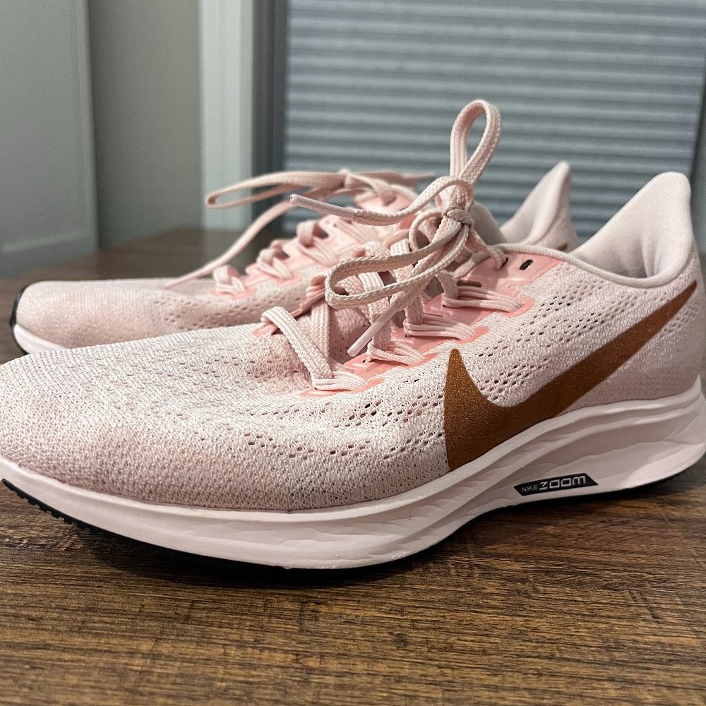 Rose Gold ("Echo Pink") Nike Air Zoom Pegasus - Size 6